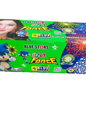 120 MULTI COLOUR WITH CRACKLING SHOTS